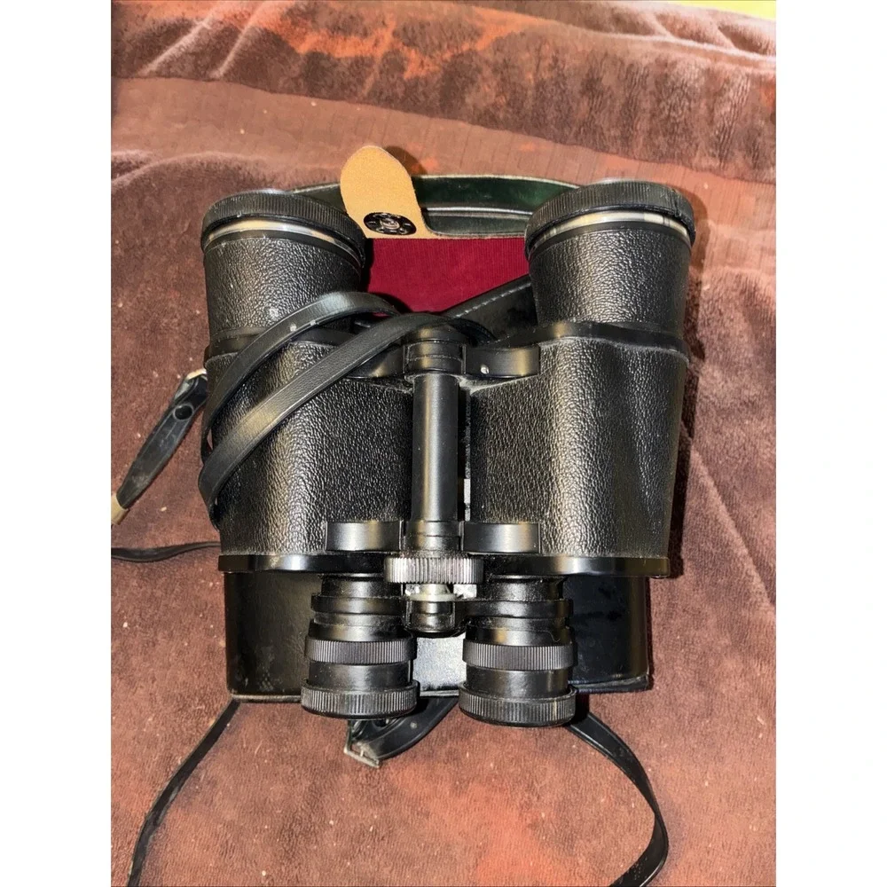 Vtg Asahi Pentax 7X50 Japanese Field Binoculars 5116324 Field 7.1 w/ Case Covers